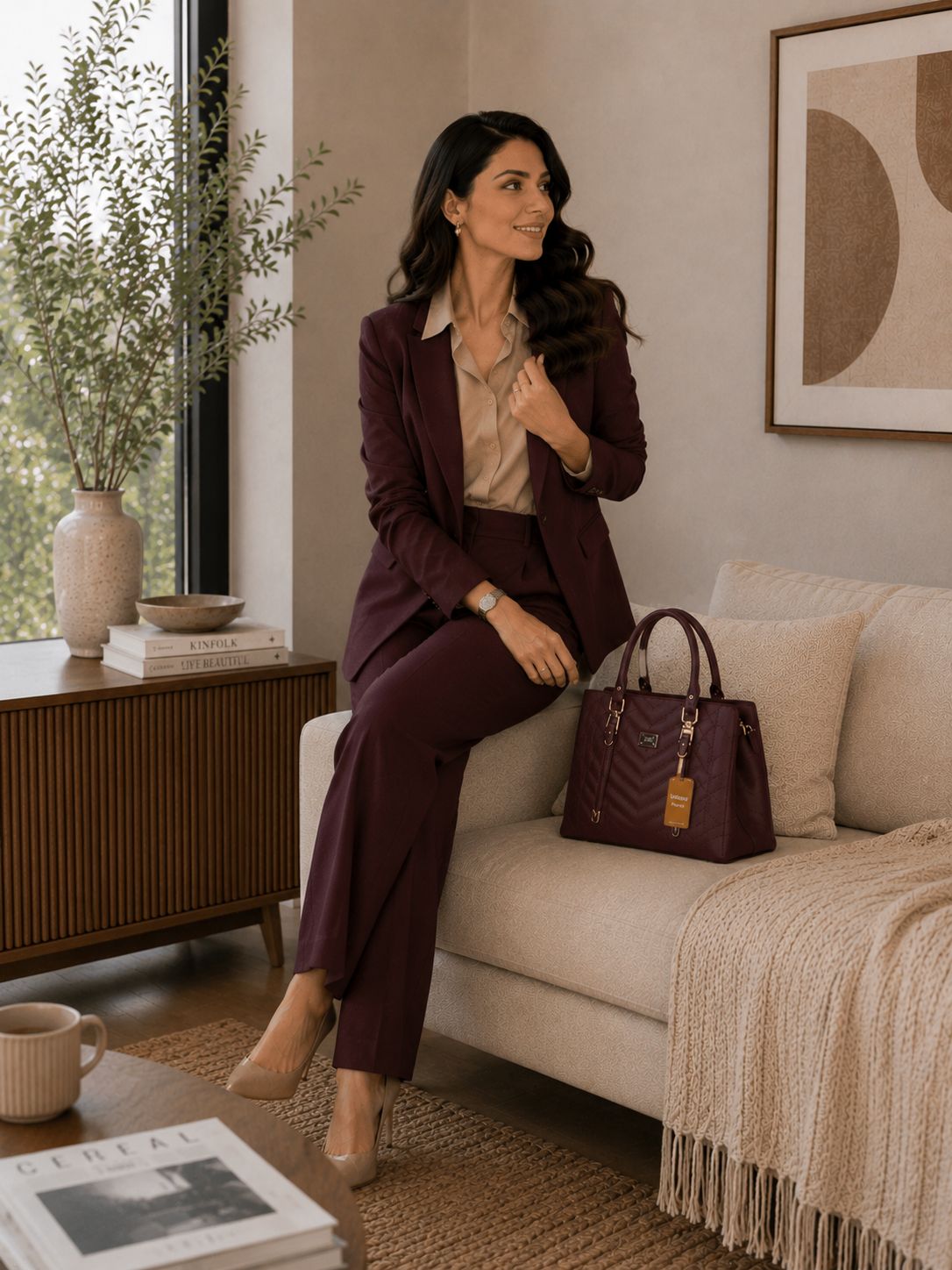 Trina Stylish Bag Chocolate Brown | Premium Everyday Handbag