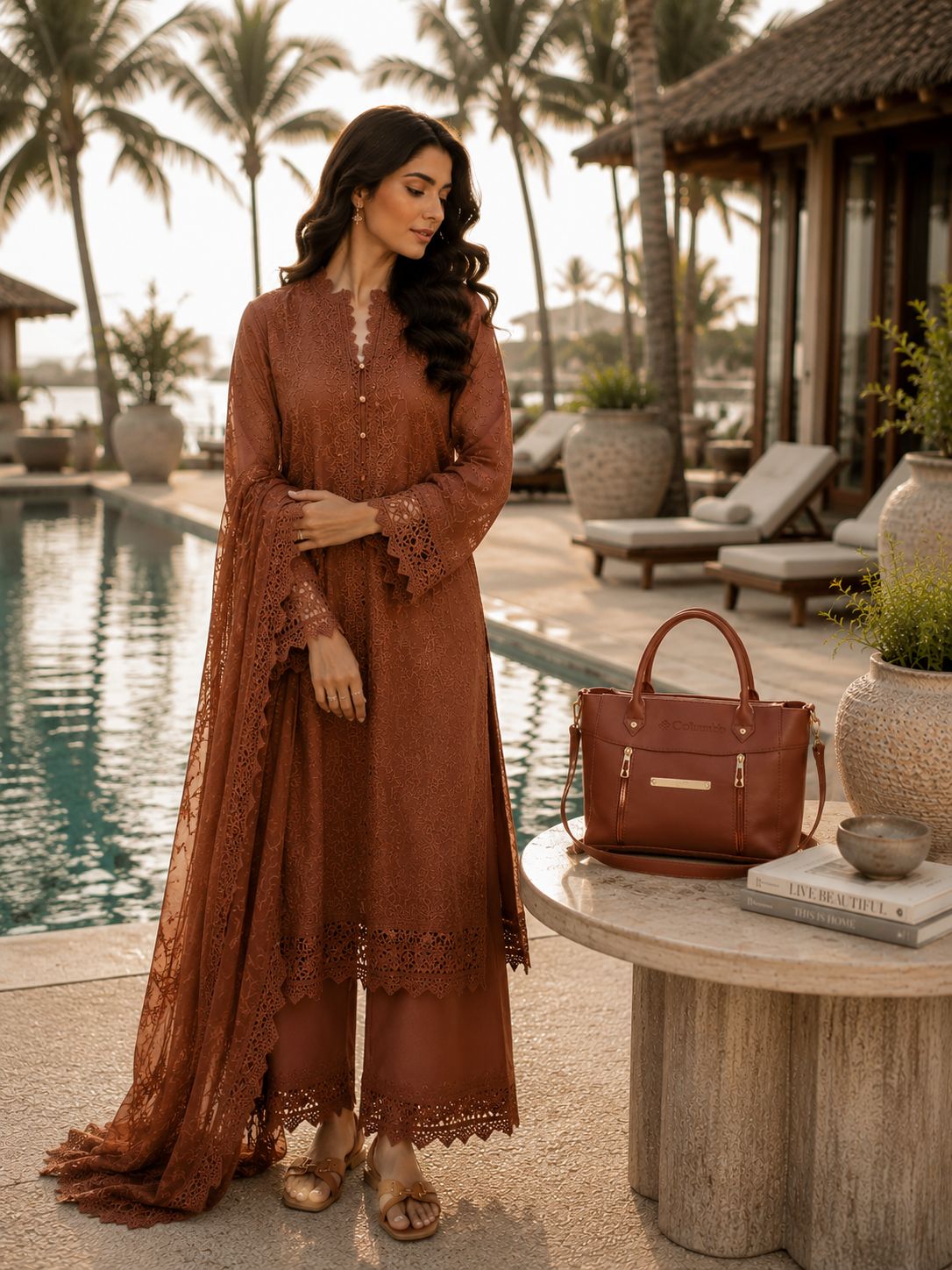 Columbia Medium Handbag Earthy Brown | Premium Stylish Everyday Bag