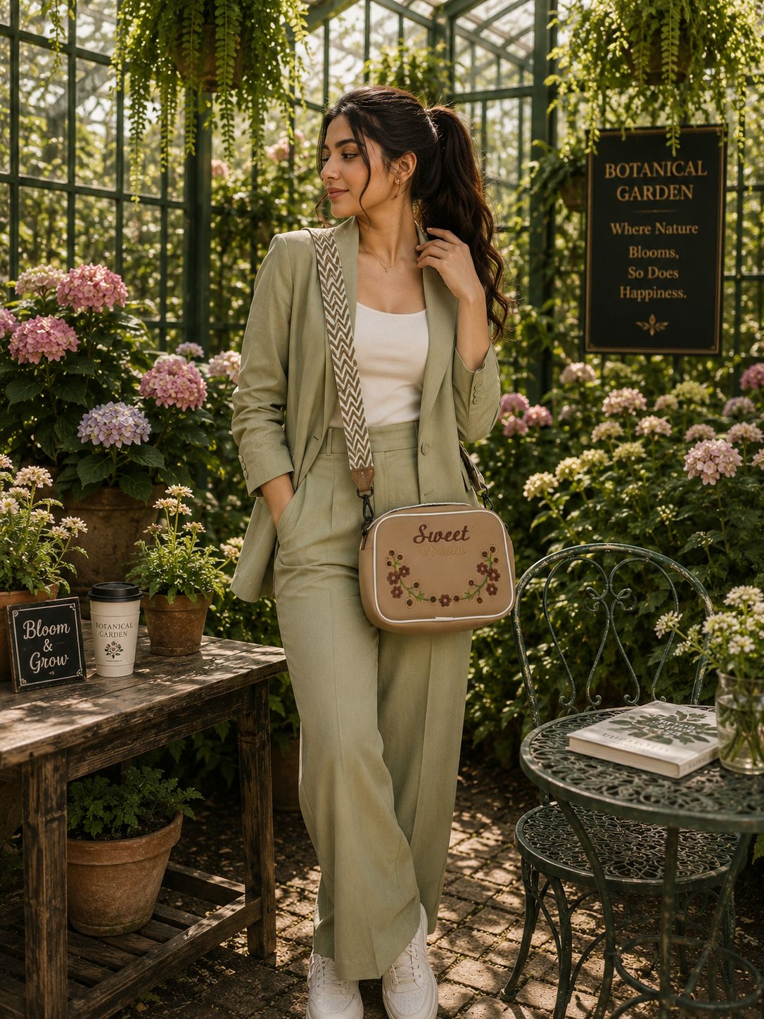 Sweet Dreams Compact Handbag Light Brown | Premium Stylish Compact Bag