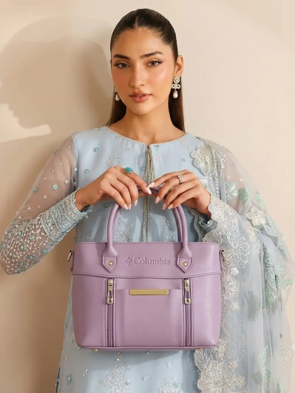 Columbia Medium Handbag Purple Pink