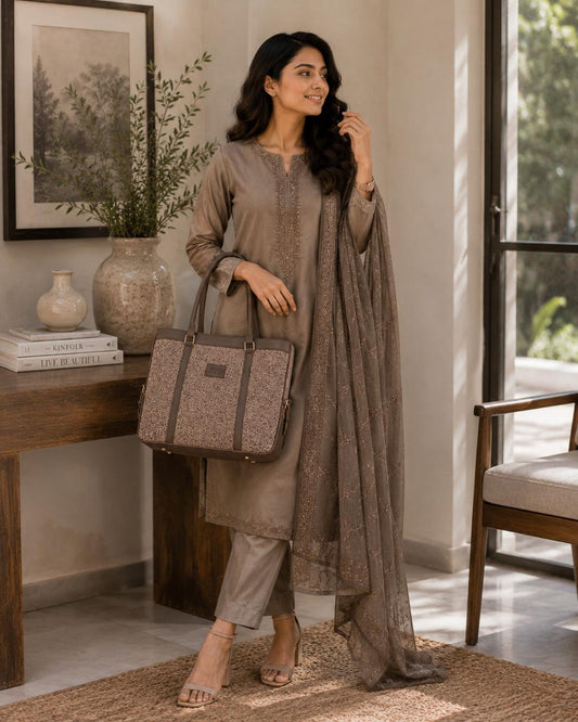 SYB Tote Bag Coffee Brown | Premium Stylish Everyday Bag