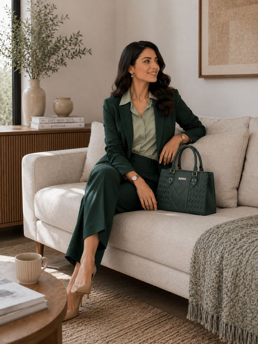 Trina Stylish Bag Dark Green | Premium Everyday Handbag