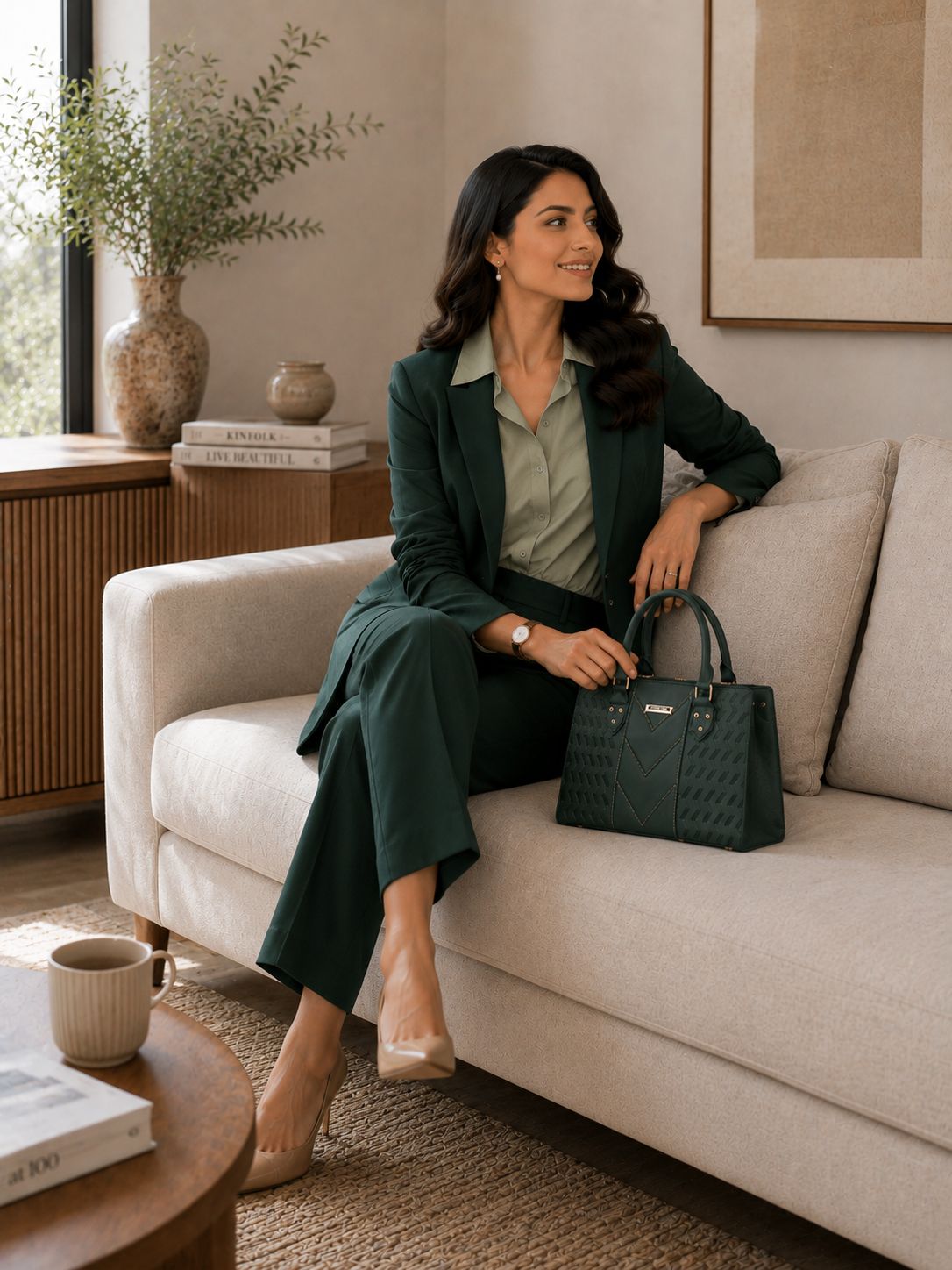 Trina Stylish Bag Dark Green | Premium Everyday Handbag
