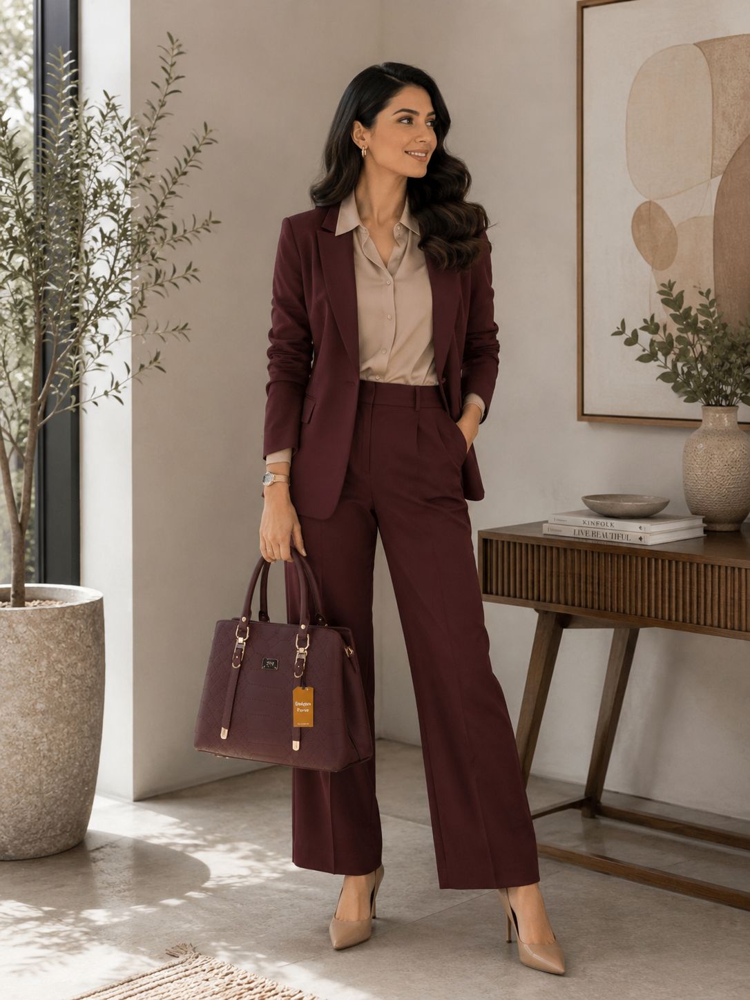 Trina Stylish Bag Chocolate Brown | Premium Everyday Handbag