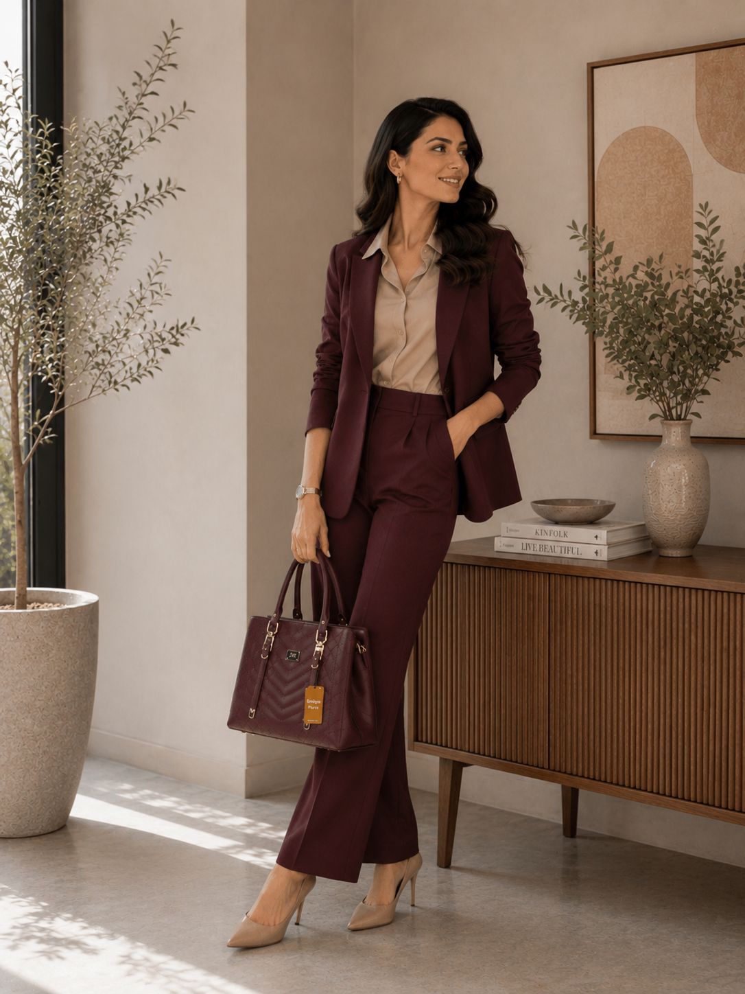 Trina Stylish Bag Chocolate Brown | Premium Everyday Handbag