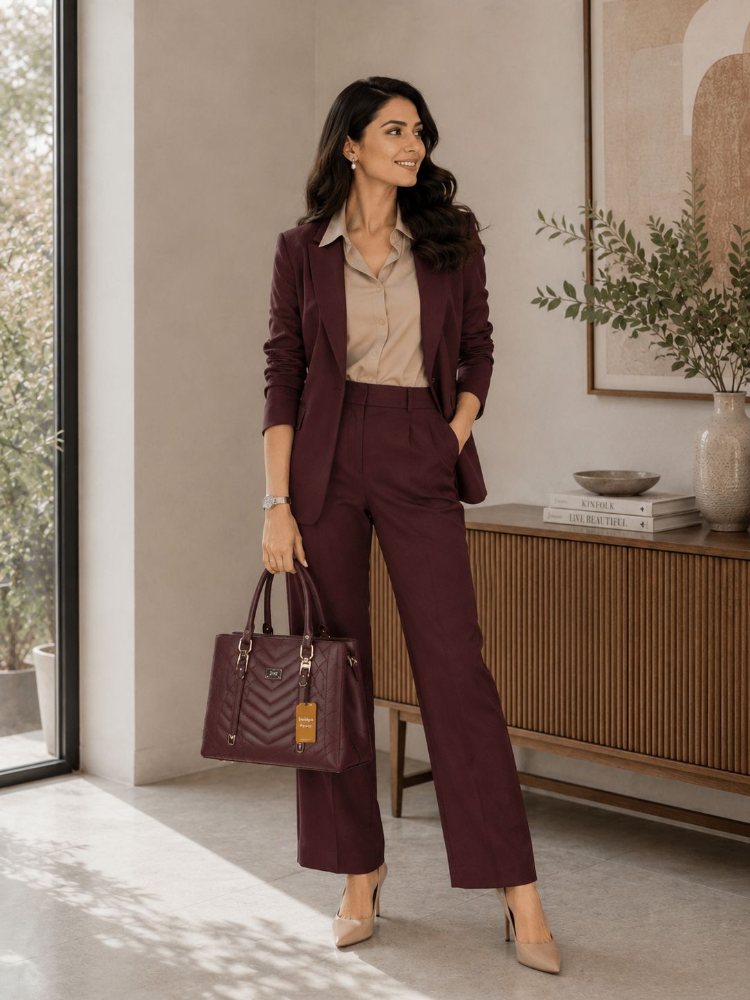 Trina Stylish Bag Chocolate Brown | Premium Everyday Handbag