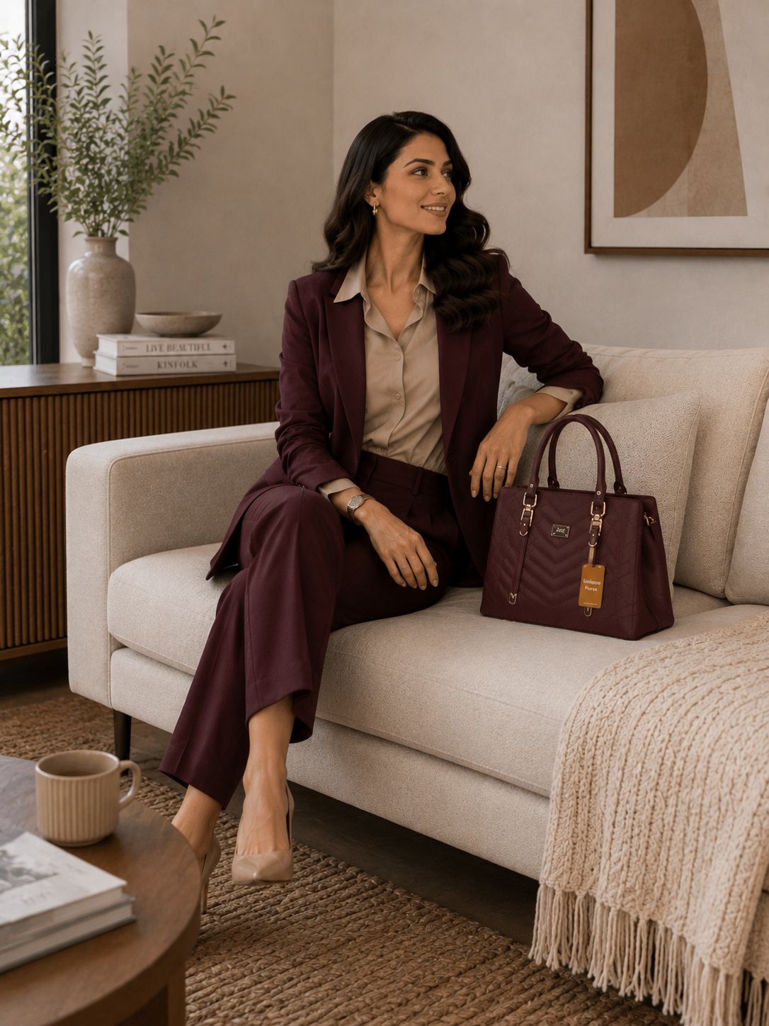 Trina Stylish Bag Chocolate Brown | Premium Everyday Handbag