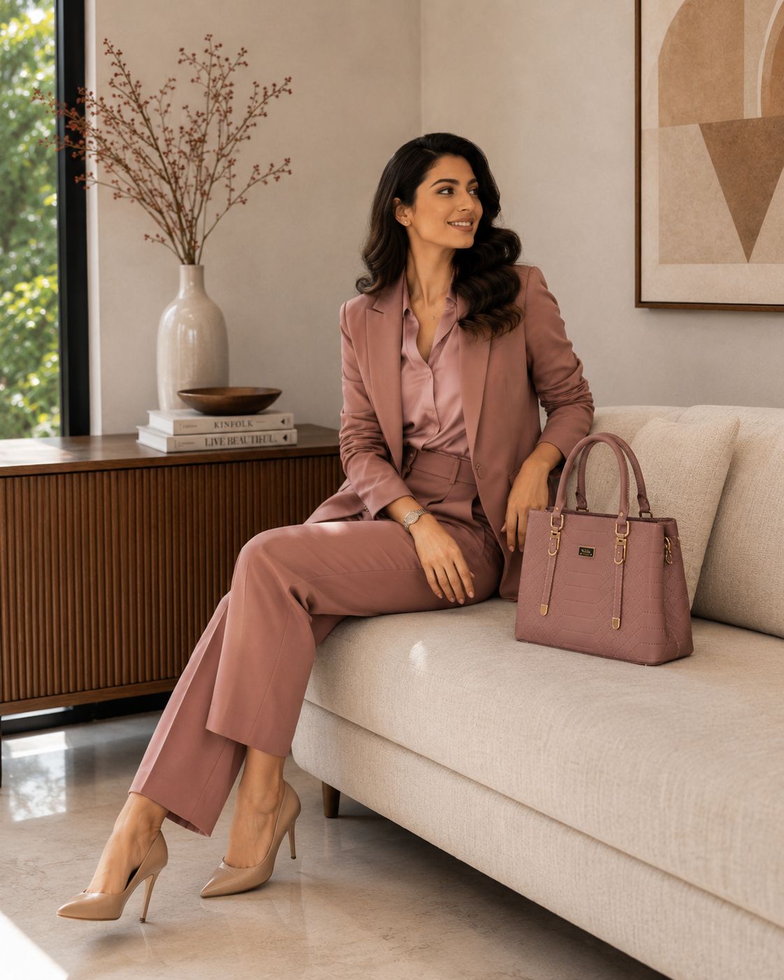 Trina Stylish Bag Fun Brownish Pink | Premium Everyday Handbag