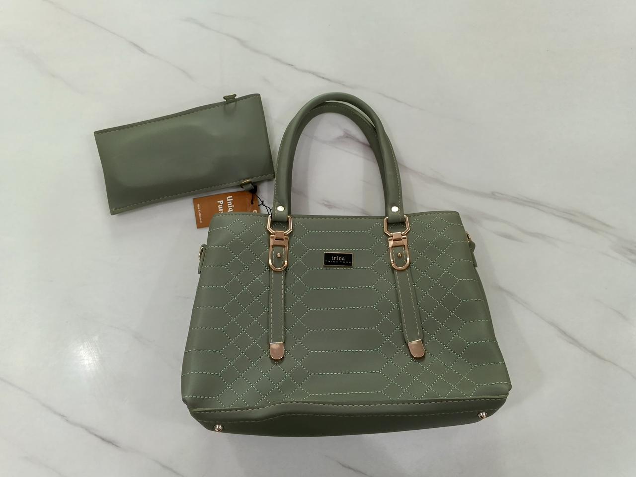 Trina Stylish Bag Light Green | Premium Everyday Handbag