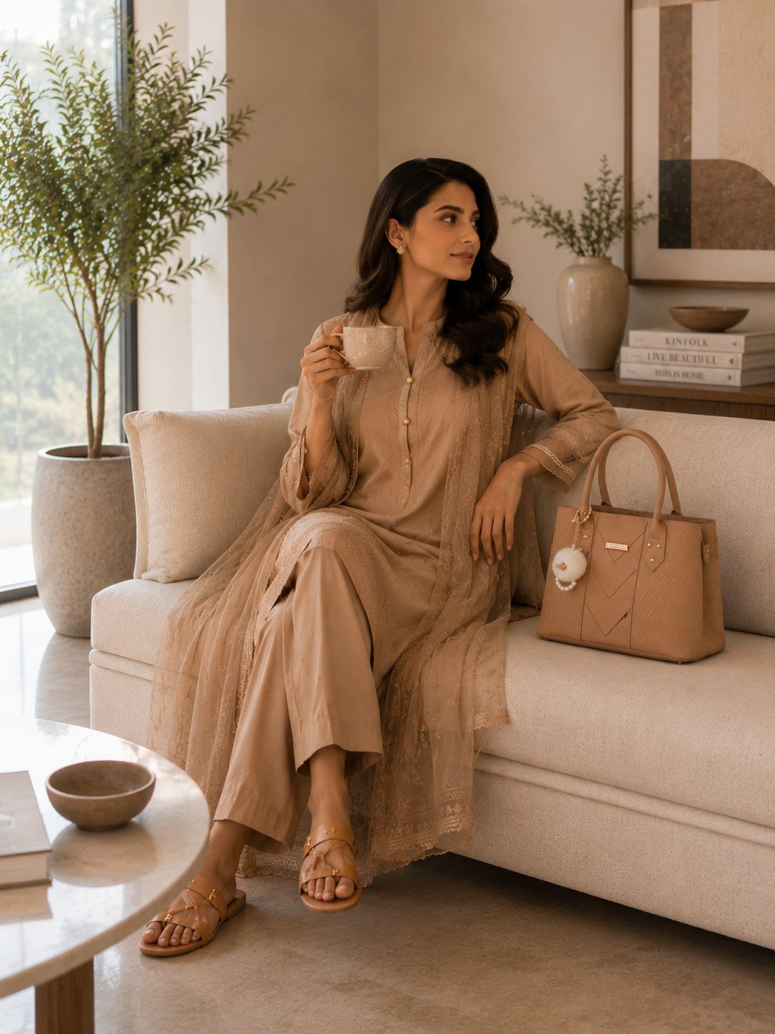 Jimmy Choo Stylish Bag Brown | Premium Luxury Handbag