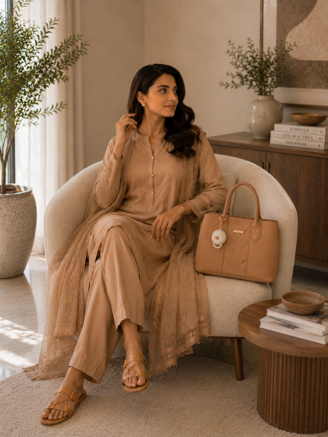 Jimmy Choo Stylish Bag Brown | Premium Luxury Handbag