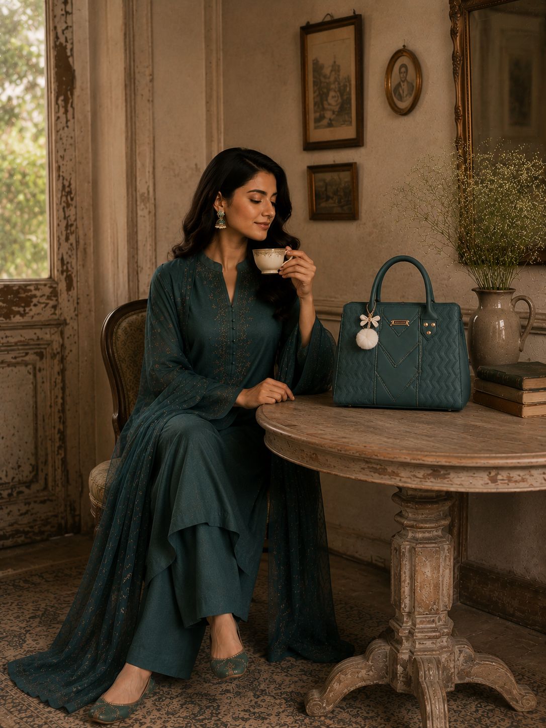 Jimmy Choo Stylish Bag Dark Green | Premium Luxury Handbag