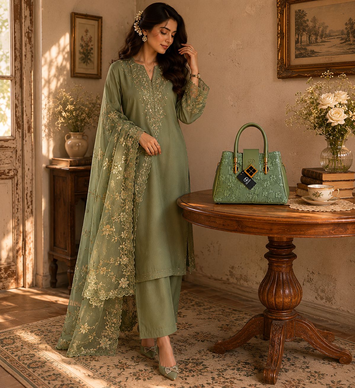 Gucci Stylish Bag Sea Green | Premium Luxury Handbag