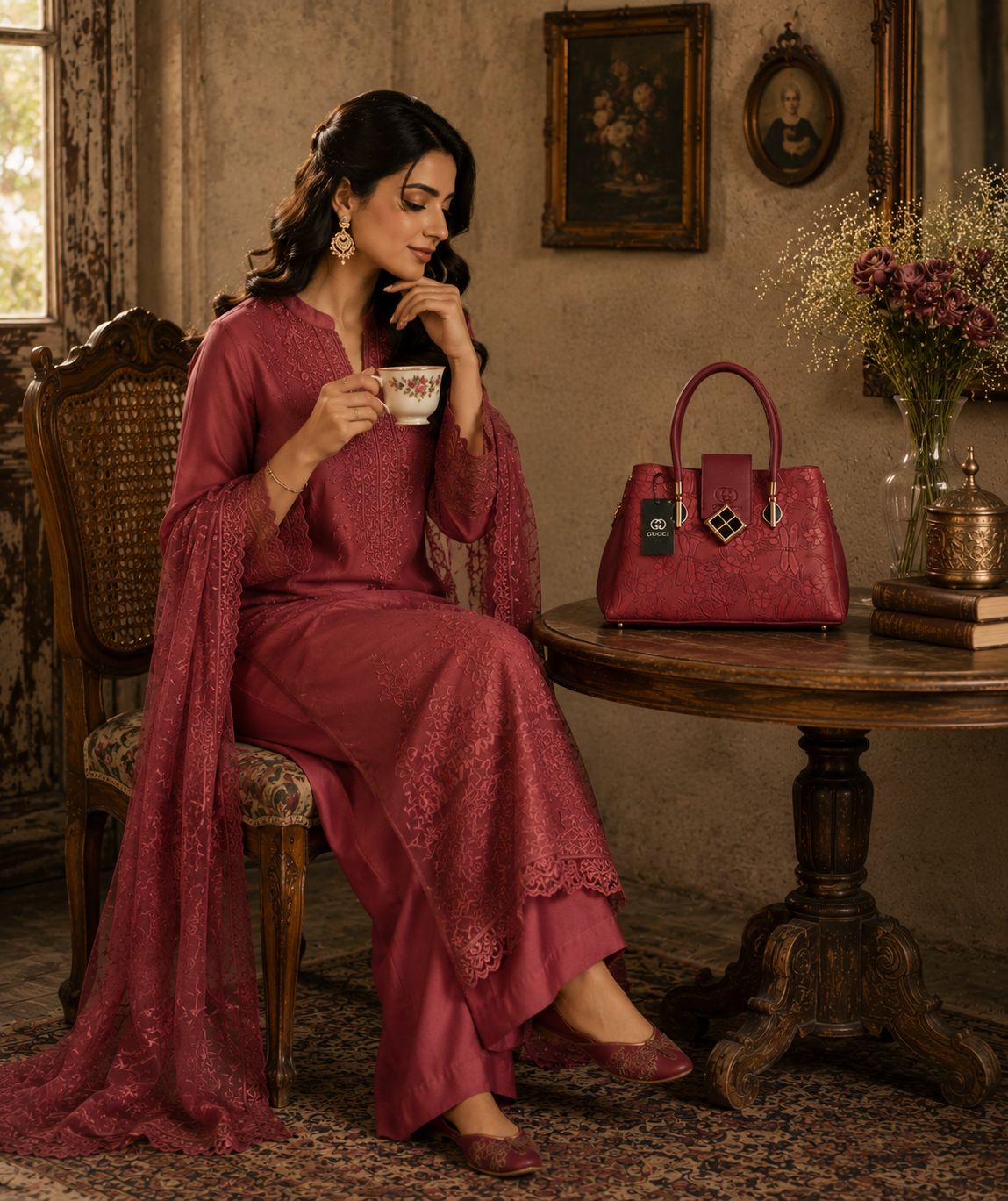Gucci Stylish Bag Brilliant Red | Premium Luxury Handbag