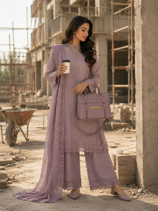 Columbia Medium Handbag Purple Pink | Premium Stylish Everyday Bag