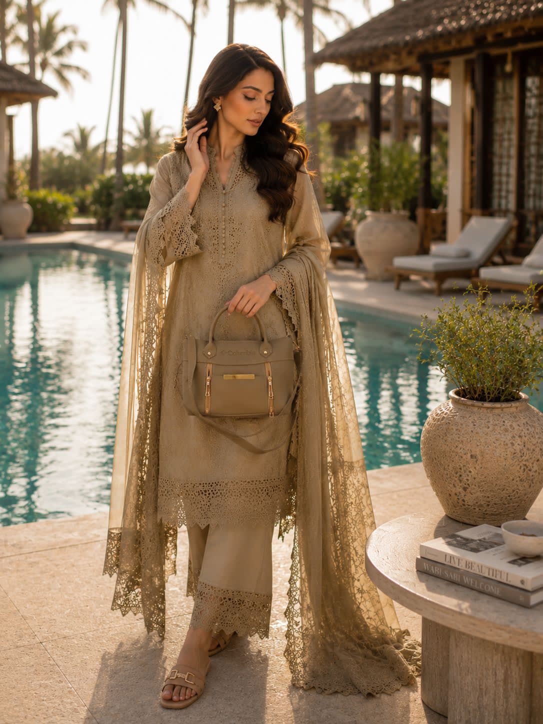 Columbia Medium Handbag Light Brown | Premium Stylish Everyday Bag