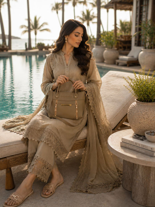 Columbia Medium Handbag Light Brown | Premium Stylish Everyday Bag