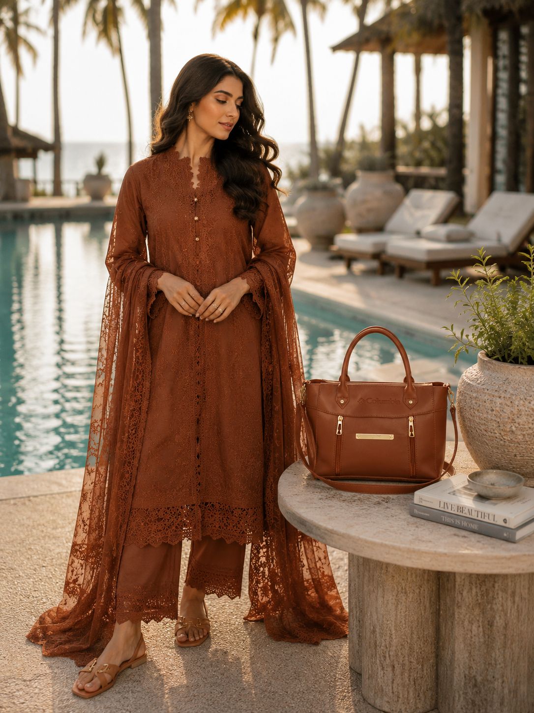 Columbia Medium Handbag Earthy Brown | Premium Stylish Everyday Bag