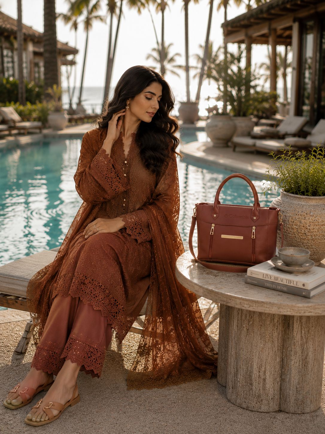 Columbia Medium Handbag Earthy Brown | Premium Stylish Everyday Bag