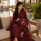 Pretty Girl Stylish Bag Maroon | Premium Medium Handbag