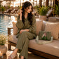Pretty Girl Stylish Bag Olive Green | Premium Medium Handbag