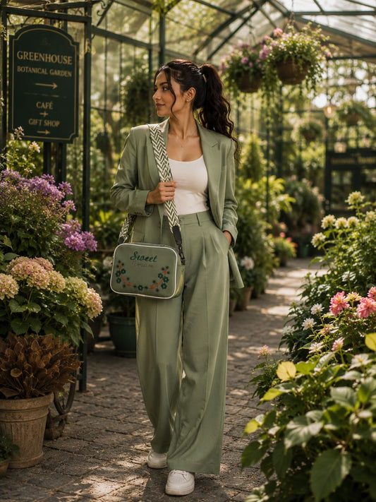 Sweet Dreams Compact Handbag Olive Green | Premium Stylish Compact Bag
