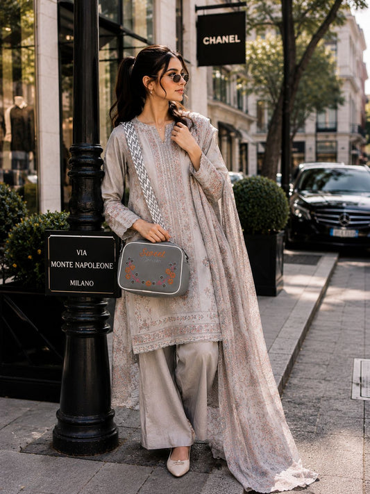 Sweet Dreams Compact Handbag Grey | Premium Stylish Compact Bag
