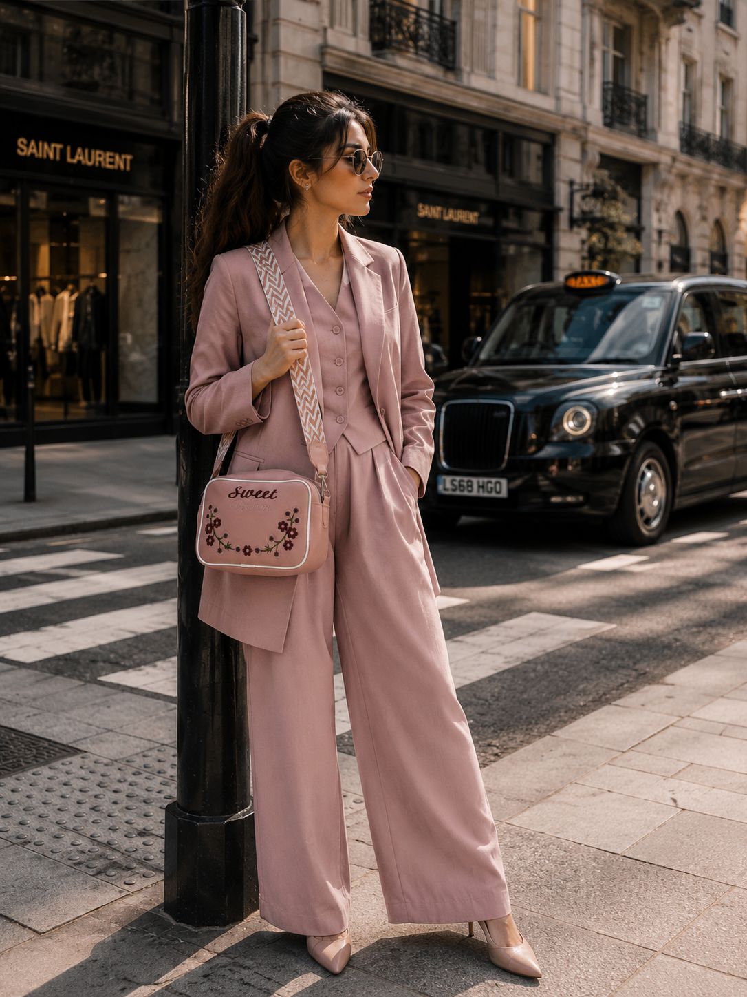 Sweet Dreams Compact Handbag Light Pink | Premium Stylish Compact Bag