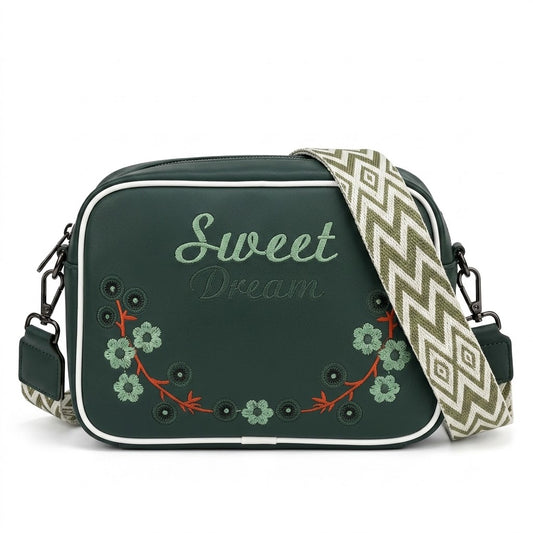 Sweet Dreams Compact Handbag Dark Green | Premium Stylish Compact Bag
